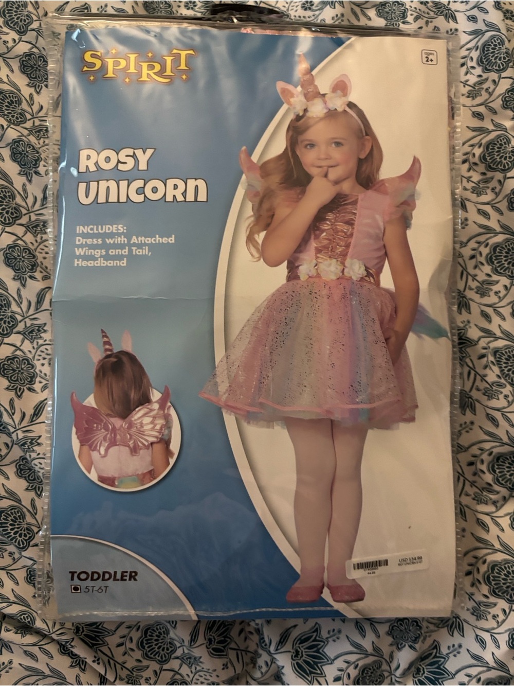 Kids Sparkle Rainbow Fairy Dress Costume - Pink Multicolor